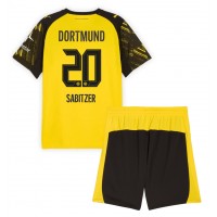 Borussia Dortmund Marcel Sabitzer #20 Heimtrikotsatz Kinder 2025-26 Kurzarm (+ Kurze Hosen)